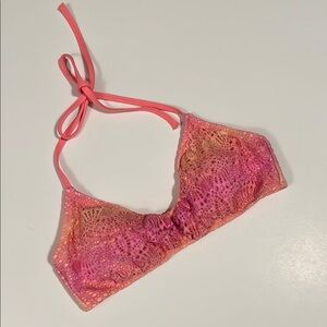 Victoria’s Secret ombré pink orange bikini top small